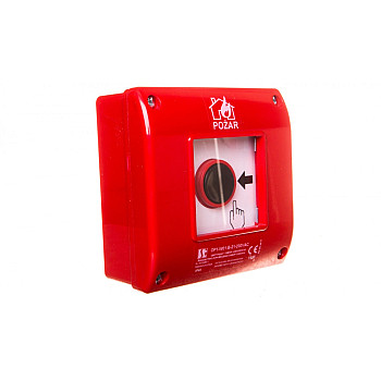 Przycisk ppoż. natynkowy 2Z 1R czerwony OP1-W01-B-21-230VAC