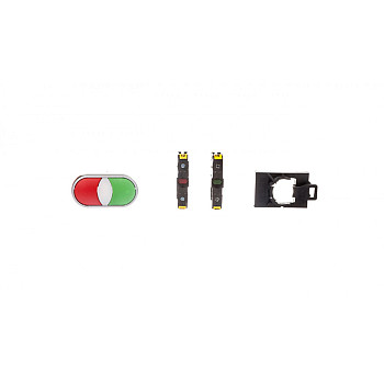 Przycisk sterowniczy podwójny 22mm czerwony/zielony 1Z 1R z samopowrotem ST22-2KL-11Z/C