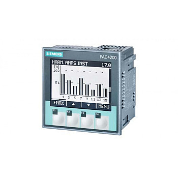 Analizator parametrów sieci PAC4200 x/1A x/5A licznik energii kl.0,2 MODBUS TCP/IP RJ45 2DI 2DO 22-65VDC 7KM4211-1BA00-3AA0