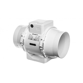 Wentylator kanałowy fi 125 230V 37W 280m3/h 37dB o przepływie mieszanym TT125