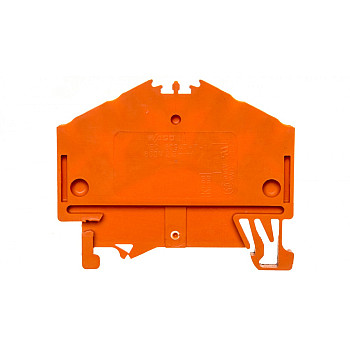 Złączka szynowa 4-przewodowa 2,5mm2 pomarańczowa 280-946