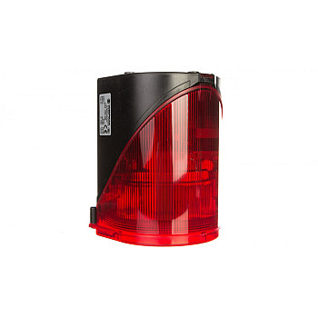 Syrena wielotonowa z sygnalizacją błyskową LED podwójną czerwoną 230V AC 444.100.68